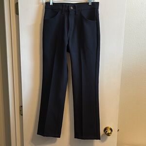 Black Straight-Leg slacks with Classic Fit